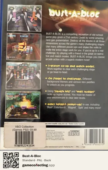 Bust-A-Bloc PlayStation 2, PAL box back