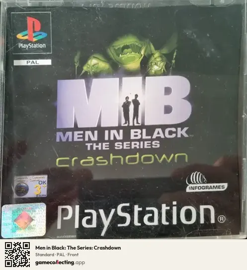 Men in Black: The Series: Crashdown PlayStation, PAL box front