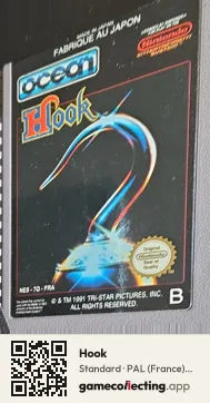 Hook Nintendo Entertainment System, PAL cartridge label