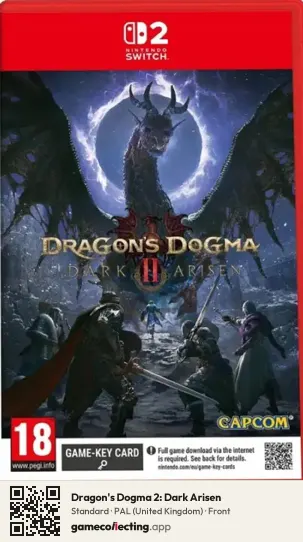 Dragon's Dogma 2: Dark Arisen Nintendo Switch 2, United Kingdom box front