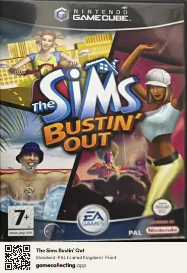 The Sims Bustin' Out Nintendo GameCube, United Kingdom box front