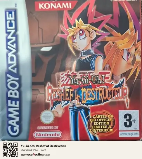 Yu-Gi-Oh! Reshef of Destruction Game Boy Advance, PAL box front