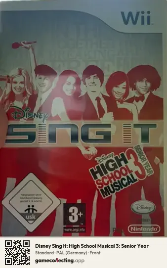 Disney Sing It: High School Musical 3: Senior Year Nintendo Wii, Germany box front