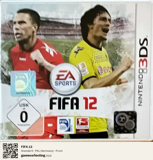 FIFA 12 Nintendo 3DS, Germany box front