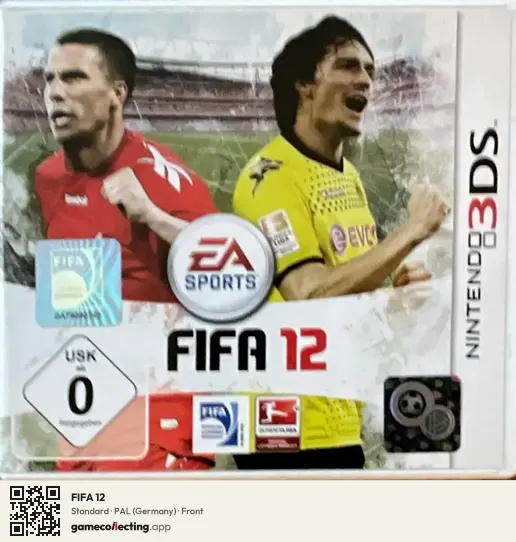 FIFA 12 Nintendo 3DS, Germany box front