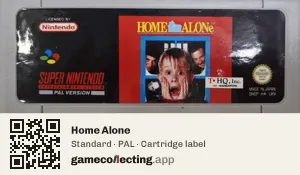 Home Alone Super Nintendo Entertainment System, PAL cartridge label