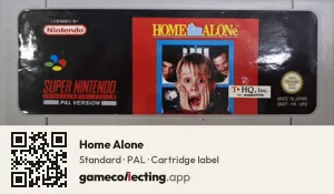 Home Alone Super Nintendo Entertainment System, PAL cartridge label