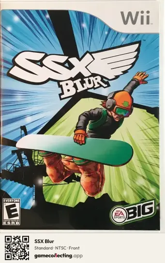 SSX Blur Nintendo Wii, NTSC box front