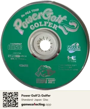 Power Golf 2: Golfer TurboGrafx-CD, Japan disc