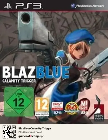 BlazBlue: Calamity Trigger PlayStation 3, Germany box front