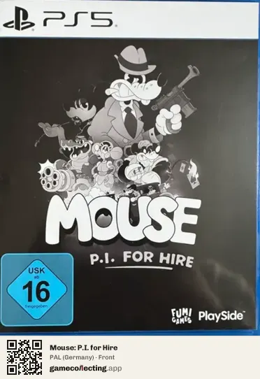 Mouse: P.I. for Hire PlayStation 5, Germany box front