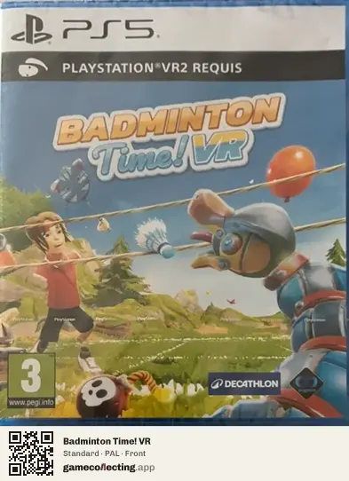 Badminton Time! VR PlayStation 5, PAL box front