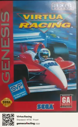 Virtua Racing Sega Mega Drive / Genesis, NTSC box front