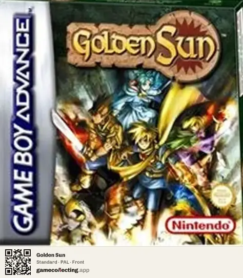 Golden Sun Game Boy Advance, PAL box front