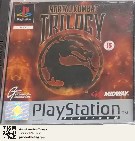 Mortal Kombat Trilogy PlayStation, PAL box front