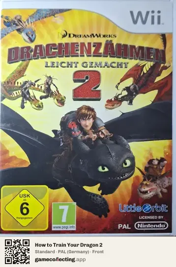 How to Train Your Dragon 2 Nintendo Wii, Germany box front