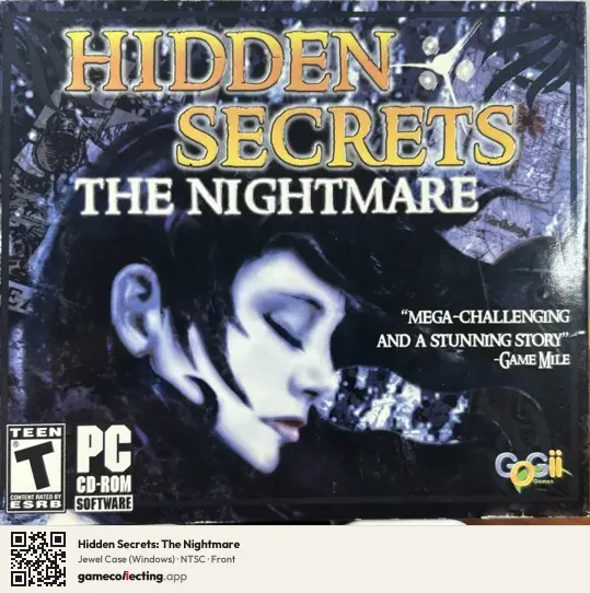 Hidden Secrets: The Nightmare Computer, NTSC box front