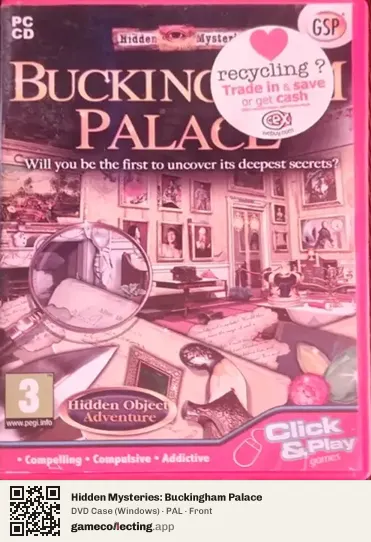 Hidden Mysteries: Buckingham Palace Computer, PAL box front
