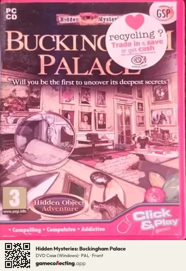 Hidden Mysteries: Buckingham Palace Computer, PAL box front