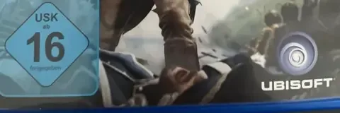 Assassin's Creed IV: Black Flag, the USK square on its front