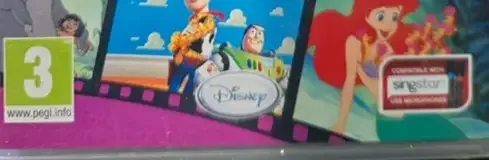 Disney Sing It, the PEGI square on its front
