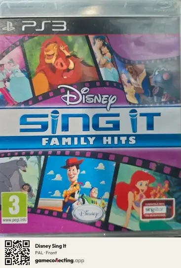 Disney Sing It PlayStation 3, PAL box front