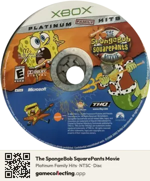 The SpongeBob SquarePants Movie Xbox, NTSC disc