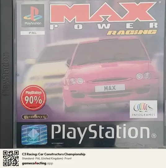 C3 Racing: Car Constructors Championship PlayStation, United Kingdom box front