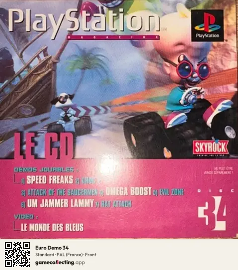Euro Demo 34 PlayStation, France box front