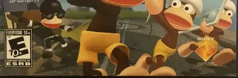 Ape Escape 3, the ESRB box on its front