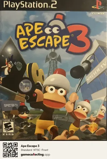 Ape Escape 3 PlayStation 2, NTSC box front