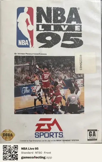 NBA Live 95 Sega Mega Drive / Genesis, NTSC box front