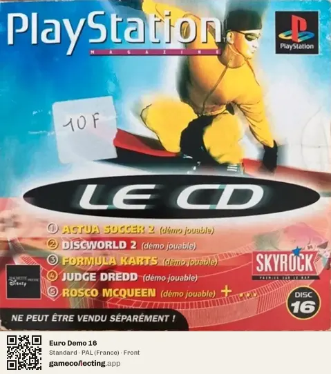 Euro Demo 16 PlayStation, France box front