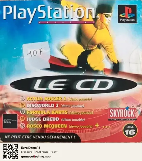 Euro Demo 16 PlayStation, France box front