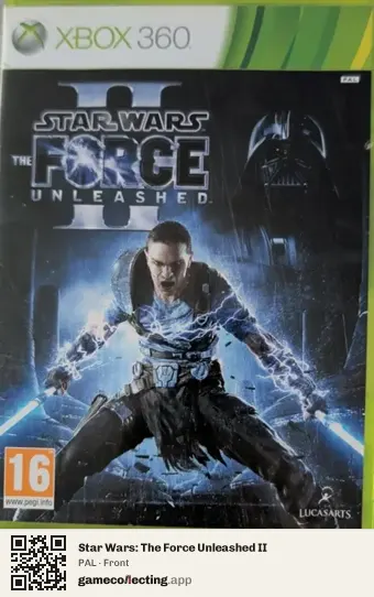 Star Wars: The Force Unleashed II Xbox 360, PAL box front