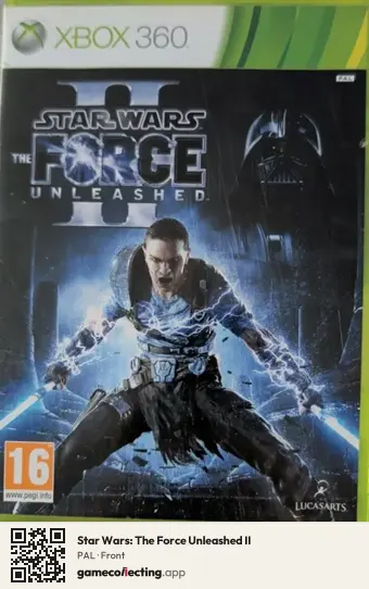 Star Wars: The Force Unleashed II Xbox 360, PAL box front