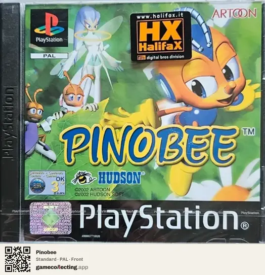 Pinobee PlayStation, PAL box front