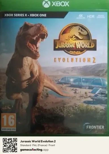 Jurassic World Evolution 2 Xbox Series X, France box front