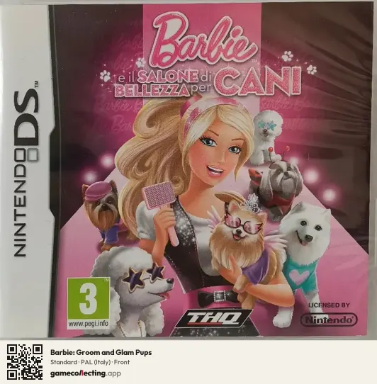 Barbie: Groom and Glam Pups Nintendo DS, Italy box front