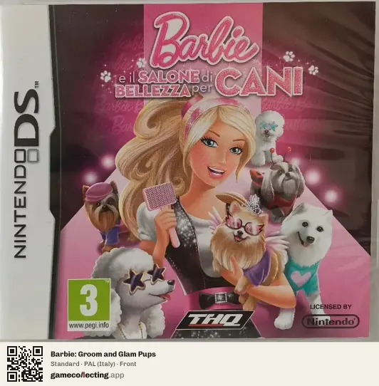 Barbie: Groom and Glam Pups Nintendo DS, Italy box front