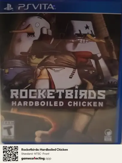 Rocketbirds: Hardboiled Chicken PlayStation Vita, NTSC box front