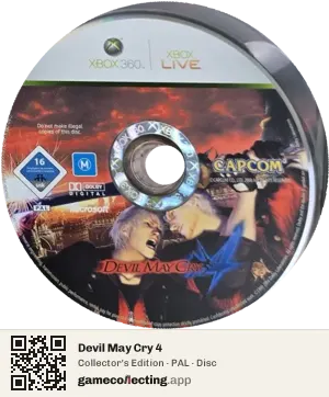 Devil May Cry 4 Xbox 360, PAL disc