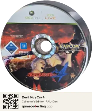 Devil May Cry 4 Xbox 360, PAL disc
