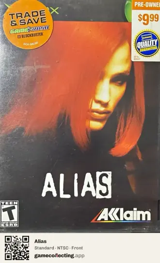 Alias Xbox, NTSC box front