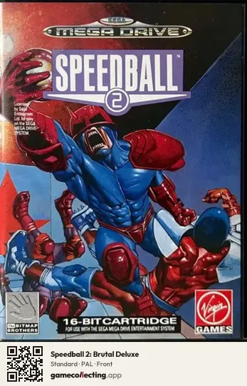Speedball 2: Brutal Deluxe Sega Mega Drive / Genesis, PAL box front