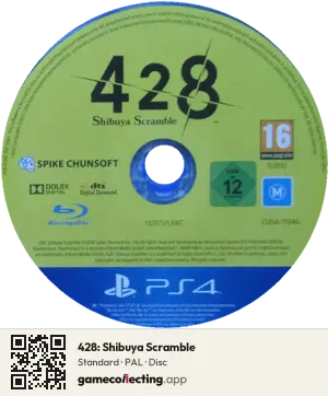 428: Shibuya Scramble PlayStation 4, PAL disc
