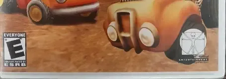 Cocoto Kart Racer, the ESRB box on its front