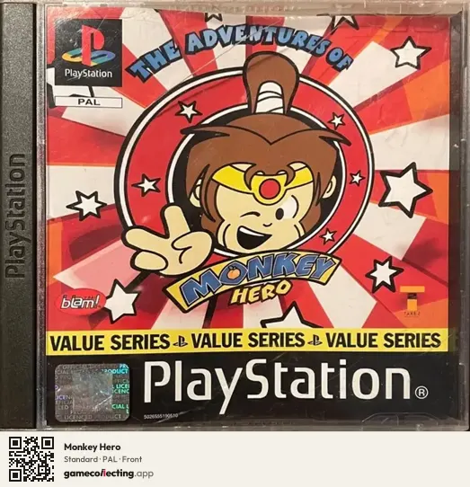 Monkey Hero PlayStation, PAL box front