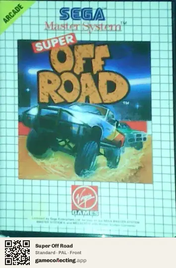 Super Off Road Sega Master System, PAL box front