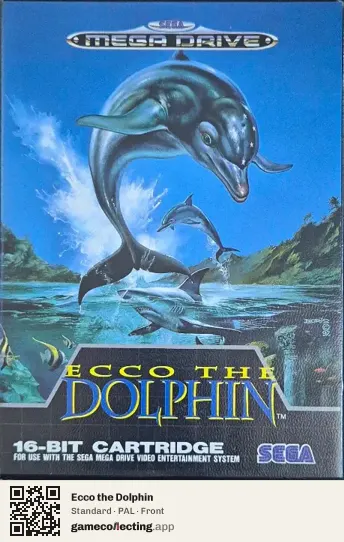 Ecco the Dolphin Sega Mega Drive / Genesis, PAL box front